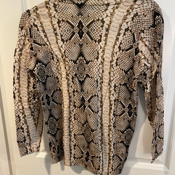 J Crew thin wool snake skin sweater size medium - Picture 4 of 4